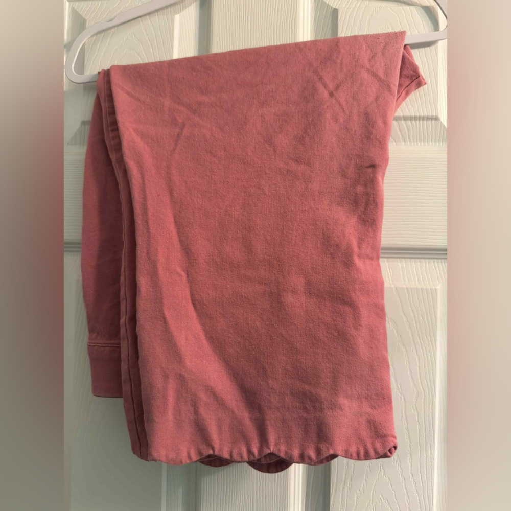 Pink Scalloped Hem Pants Size 20
